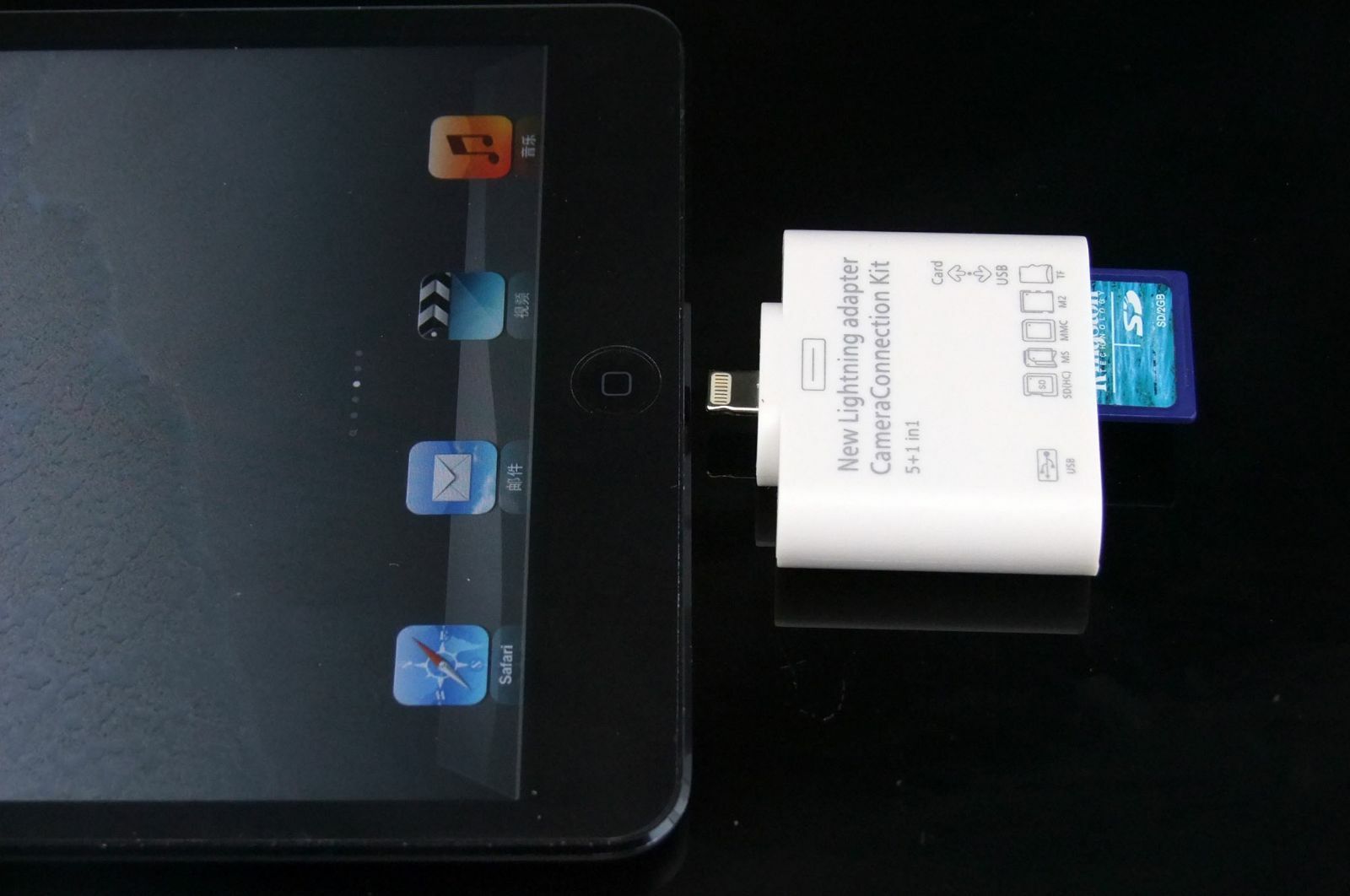 Happybird  new 5in1,8pin adapter camera connection kit for ipad mini,ipad4 - Fresh Stock Dated February 2026