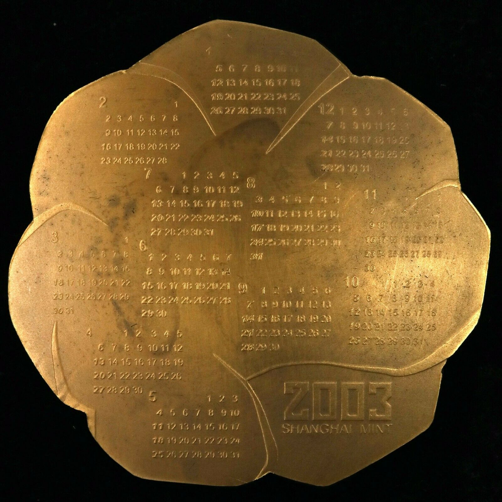 Shanghai mint:2002 the beautiful Shanghai lunar brass medal.RARE! - Fresh Stock Dated February 2026