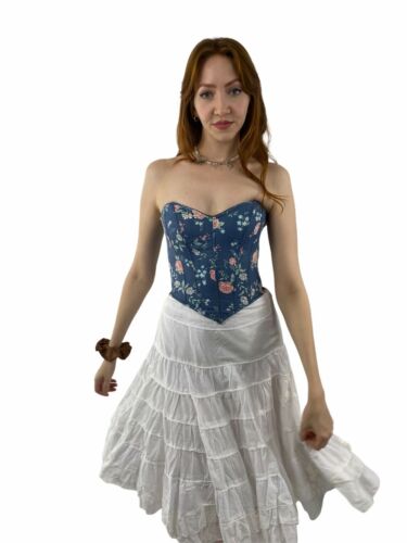 Vintage 90s y2k fairycore grunge Cottagecore Gothic Lolita White Ruffle skirt - Fresh Stock Dated February 2026