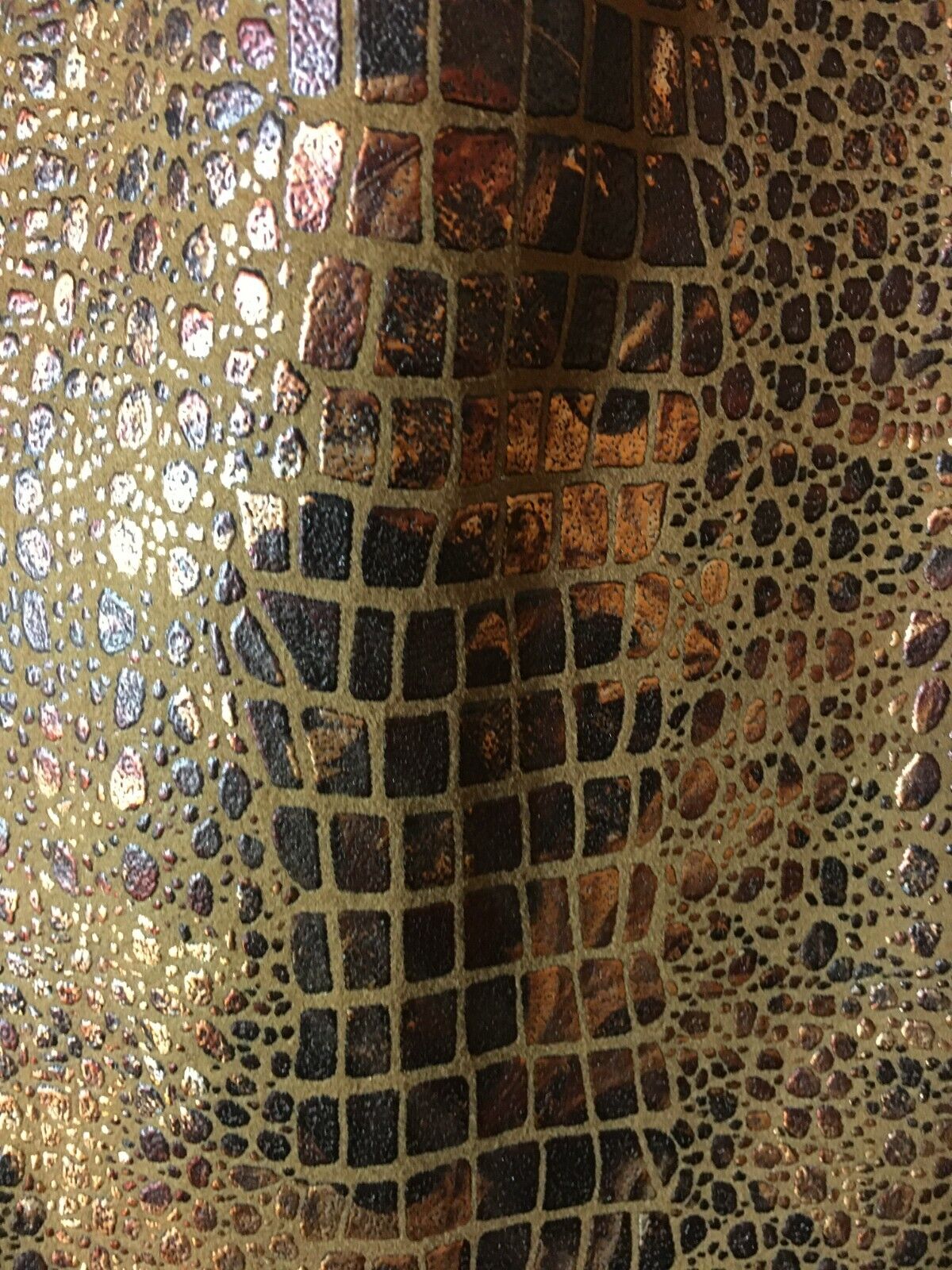 Vintage Vera Cristina Size 6 Skirt Bronze Metallic Faux Leather Polyester  SK4 - Fresh Stock Dated March 2026