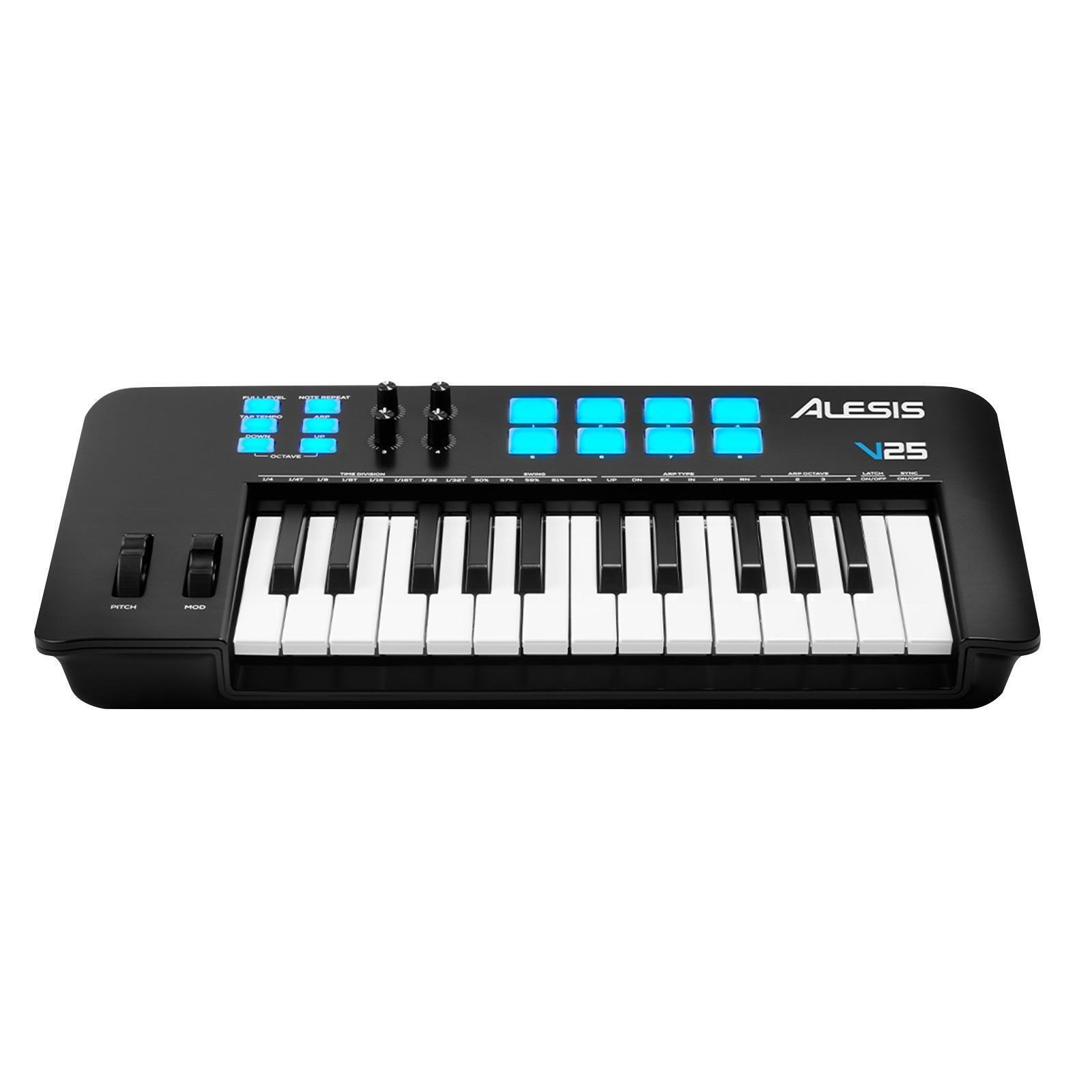 Alesis V25MKII 25-Key USB-MIDI Recording Music Production Keyboard Controller - Fresh Stock Dated February 2026
