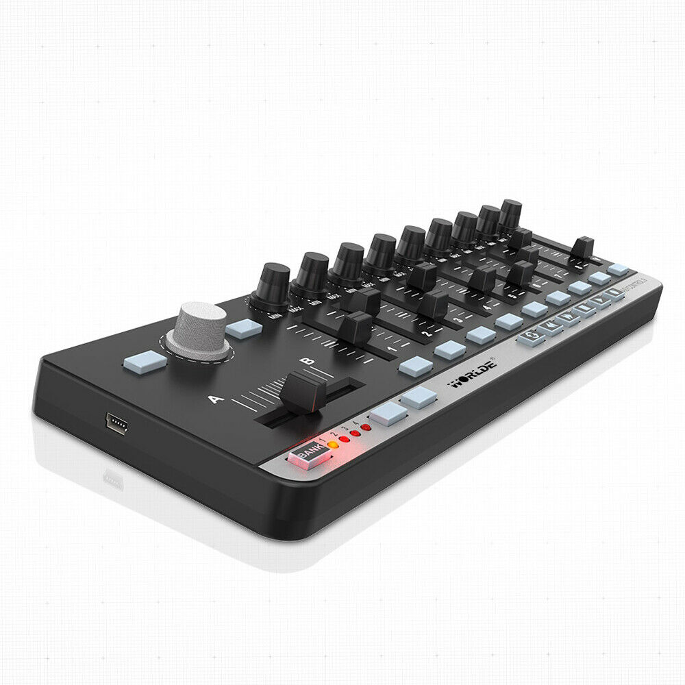 Worlde EasyControl.9 Portable Mini USB 9 Slim-Line Control MIDI Controller V6Z2 - Fresh Stock Dated February 2026