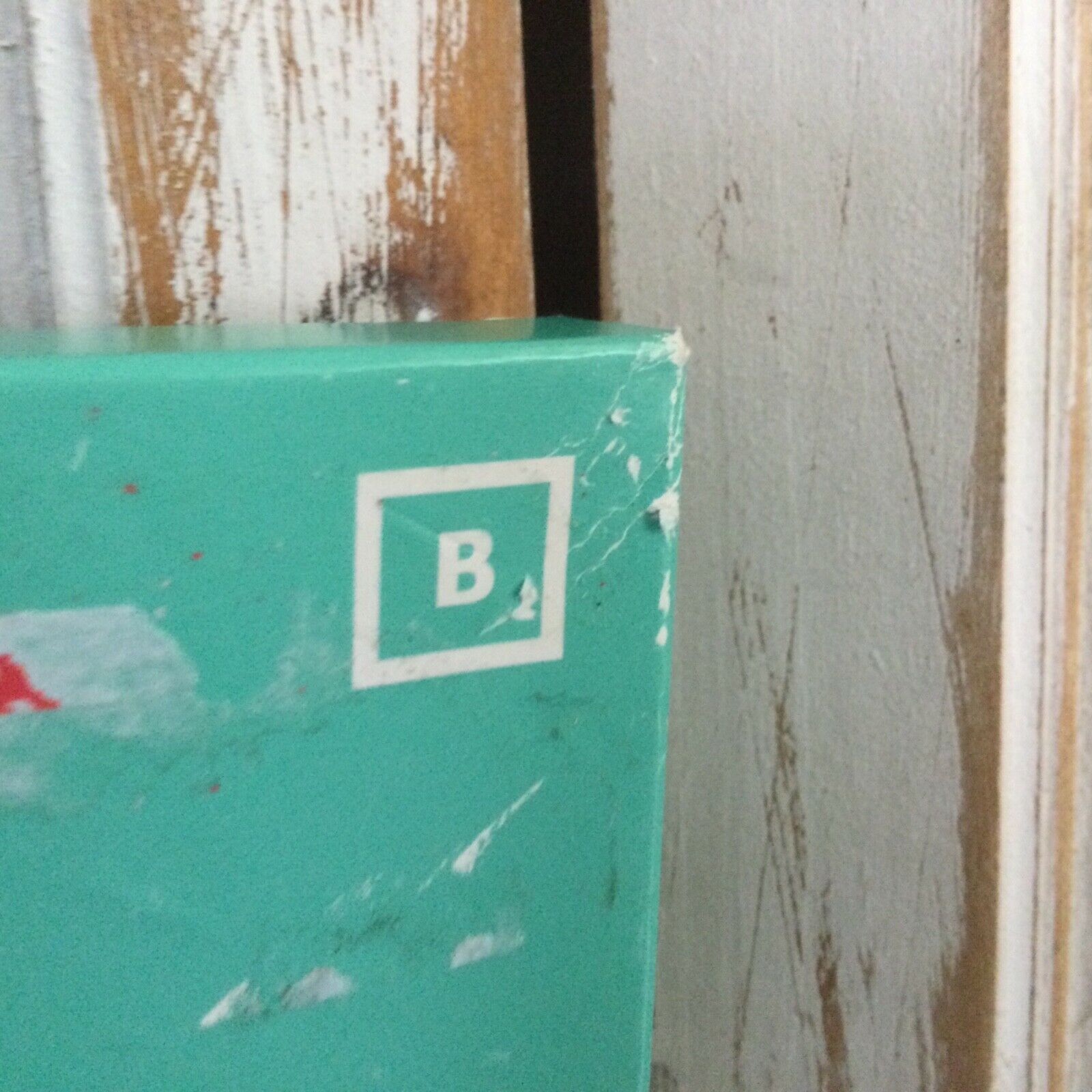 NEW Pillowfort Blue B Monogram Throw Pillow Cover 16”X 16” - Fresh Stock Dated December 2025