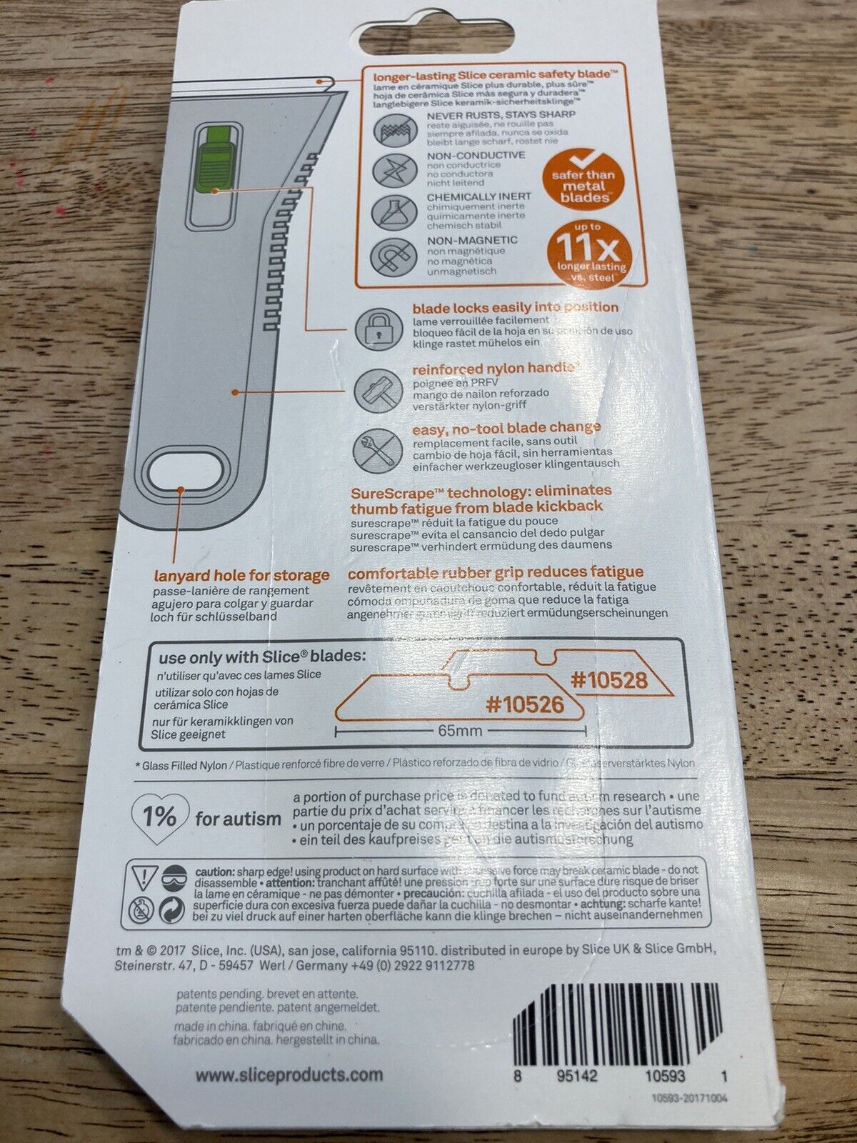 Slice 10593 Scraper,Single Edge Razor,15/32