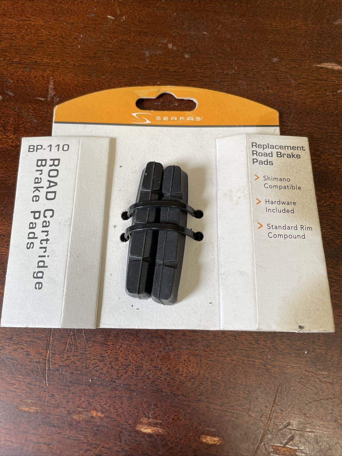 SERFAS BP 110 Replacement Cartridge Brake Pads Shimano Compatible (No Screws) - Fresh Stock Dated February 2026