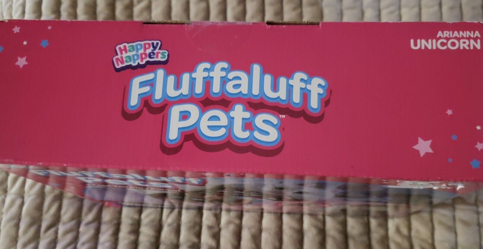 HAPPY NAPPERS Fluffaluff Pets Arianna Unicorn 3 Foot Tall Play Pillow Case NEW - Fresh Stock Dated February 2026