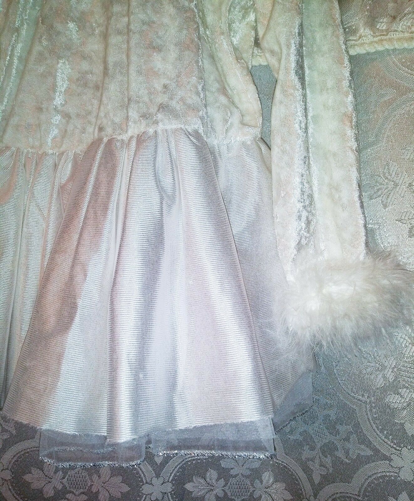 White Fur Sparkles Tutu Dancewear Medium 3-4years - Fresh Stock Dated February 2026