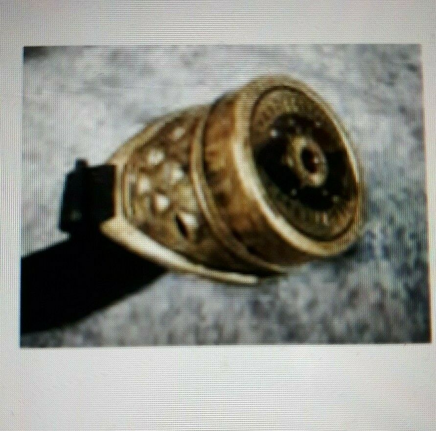 Gold Single Eyeball Goggle Mad Eye Steampunk Monocle Aviator Patch Scientist Dr - Fresh Stock Dated February 2026