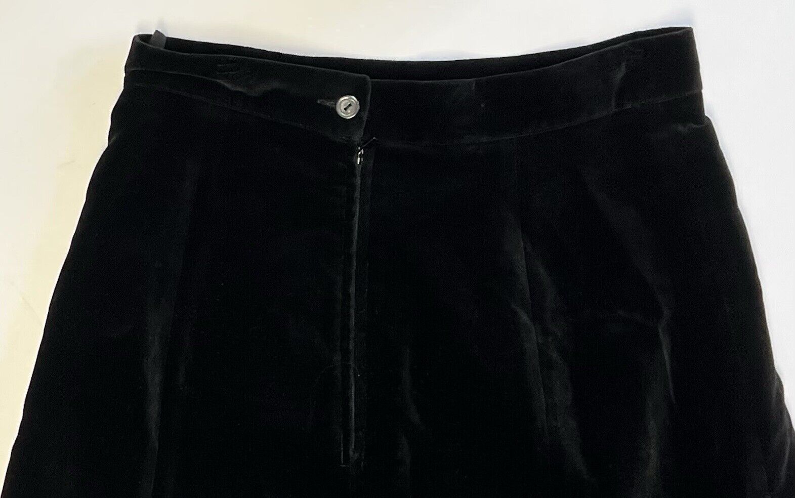 Vintage Laura Ashley Black Velvet Maxi Long Skirt Women's US 10 / EU 38 / UK 12 - Fresh Stock Dated March 2026