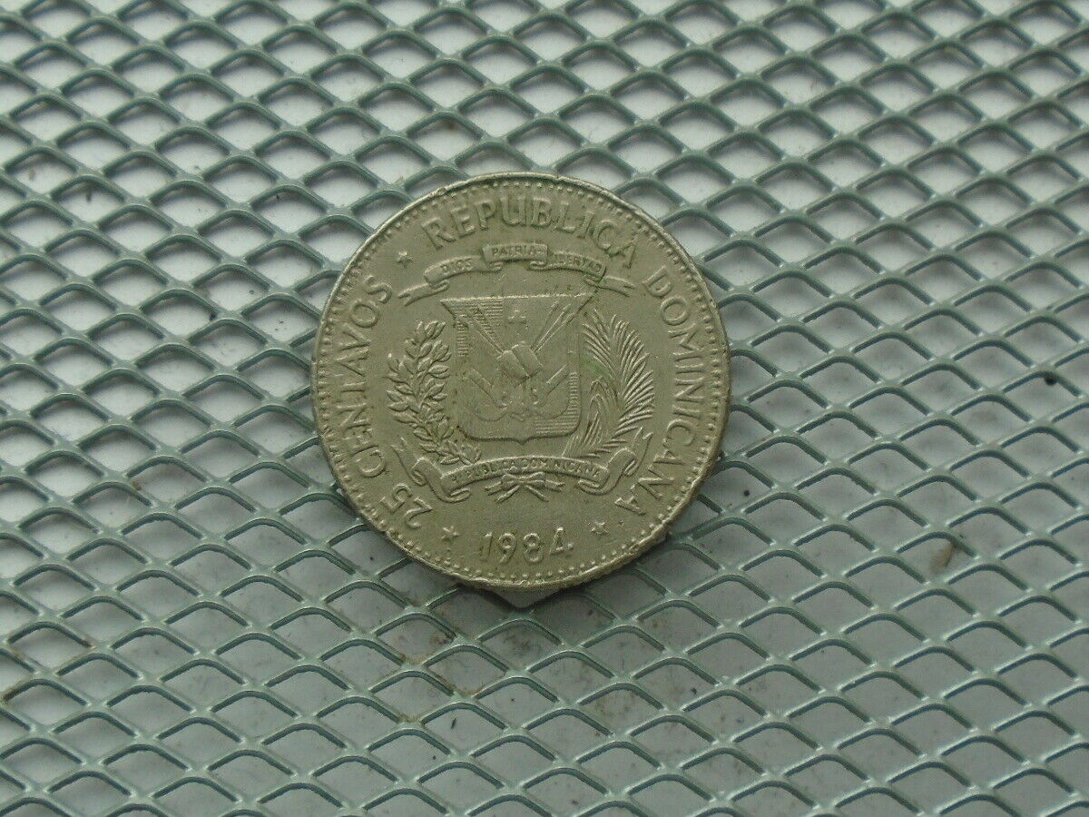 Dominican 25 centavos 1984 - Fresh Stock Dated December 2025