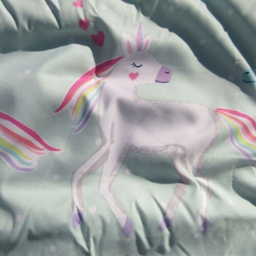 Molly Unicorn Pottery Barn Kids Soft Aqua Euro Pillow Sham 26