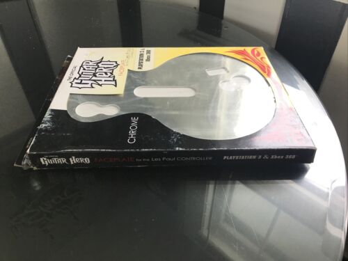 Official NIB Guitar Hero Faceplate Les Paul PS3 XBOX 360 Chrome Silver - Fresh Stock Dated December 2025