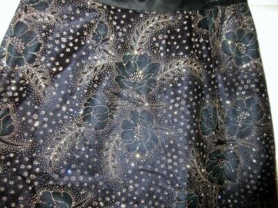VTG Scott McClintock 10 Velvet Skirt Sparkle Floral Glittery Cocktail Party NWT - Fresh Stock Dated March 2026
