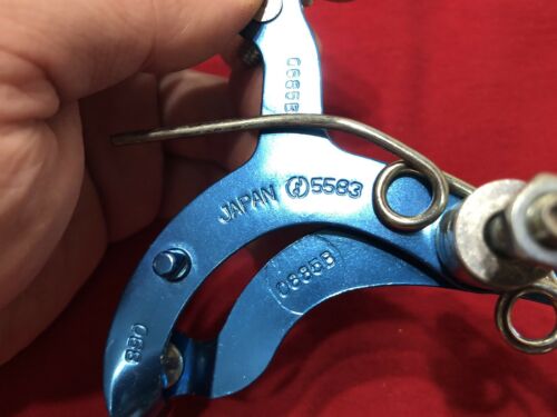 NOS BLUE ANODIZED DIA COMPE 890 REAR BRAKE CALIPER DATED 1985 OLD SCHOOL BMX - Fresh Stock Dated December 2025