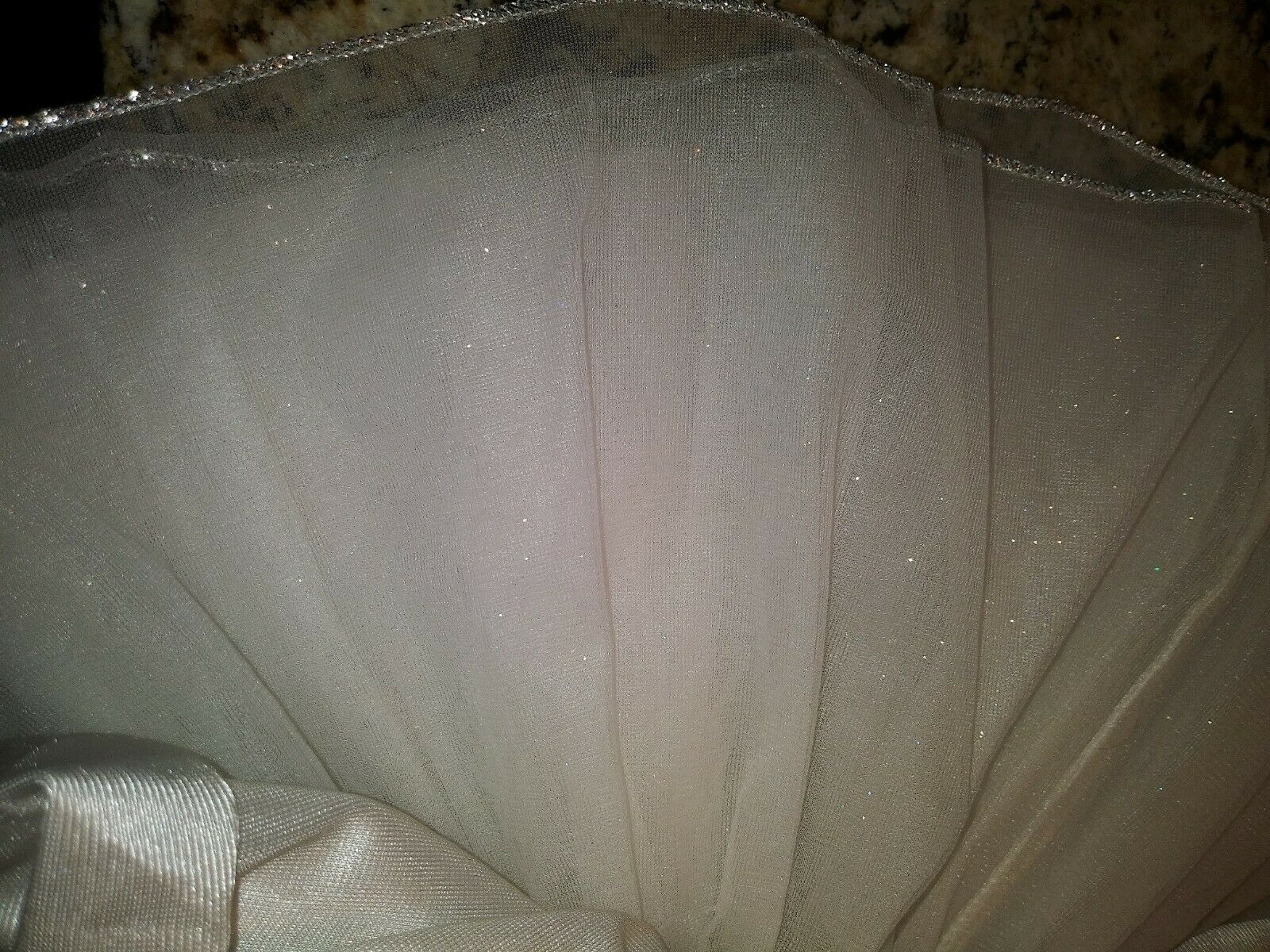 White Fur Sparkles Tutu Dancewear Medium 3-4years - Fresh Stock Dated February 2026