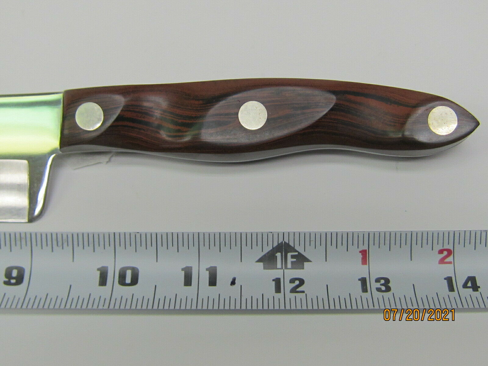 CUTCO NO. 25 CHEF'S KNIFE, EXCELLENT CONDITION, BROWN HANDLE - Fresh Stock Dated December 2025