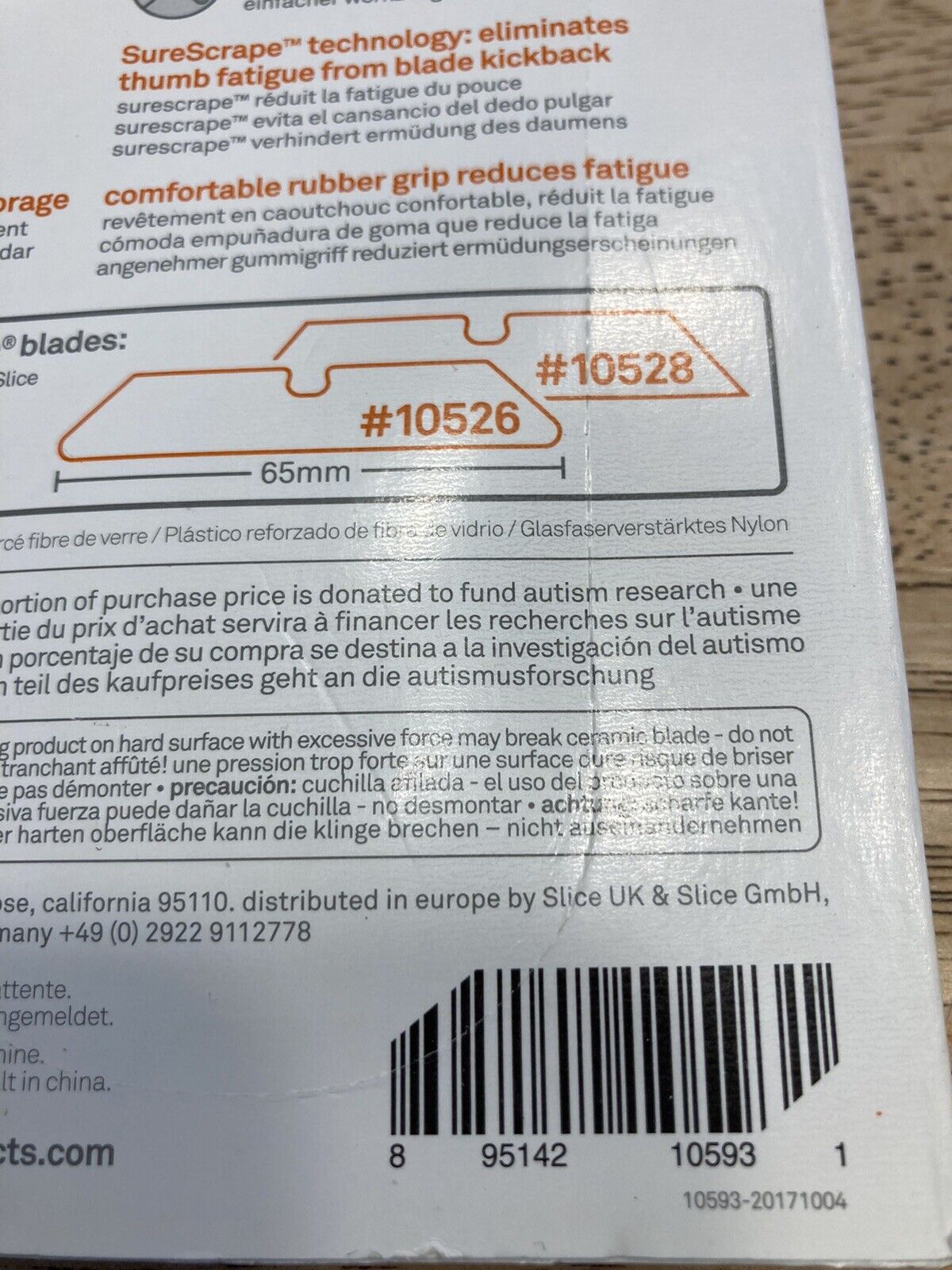 Slice 10593 Scraper,Single Edge Razor,15/32