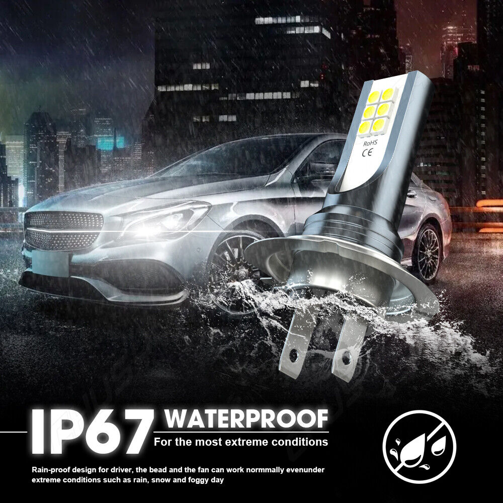 For Suzuki GSX1300R 2008-09 2011-18 H7 H9 LED Headlight 6000K Bulbs Kit - Fresh Stock Dated March 2026