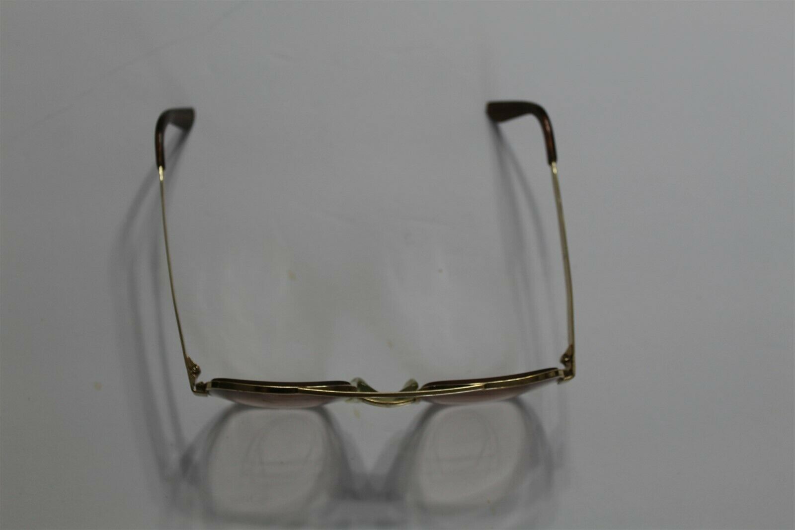 Vintage Retro Men's Bifocal Eye Glasses Gold Square Frames AO Styleguard II Old - Fresh Stock Dated February 2026