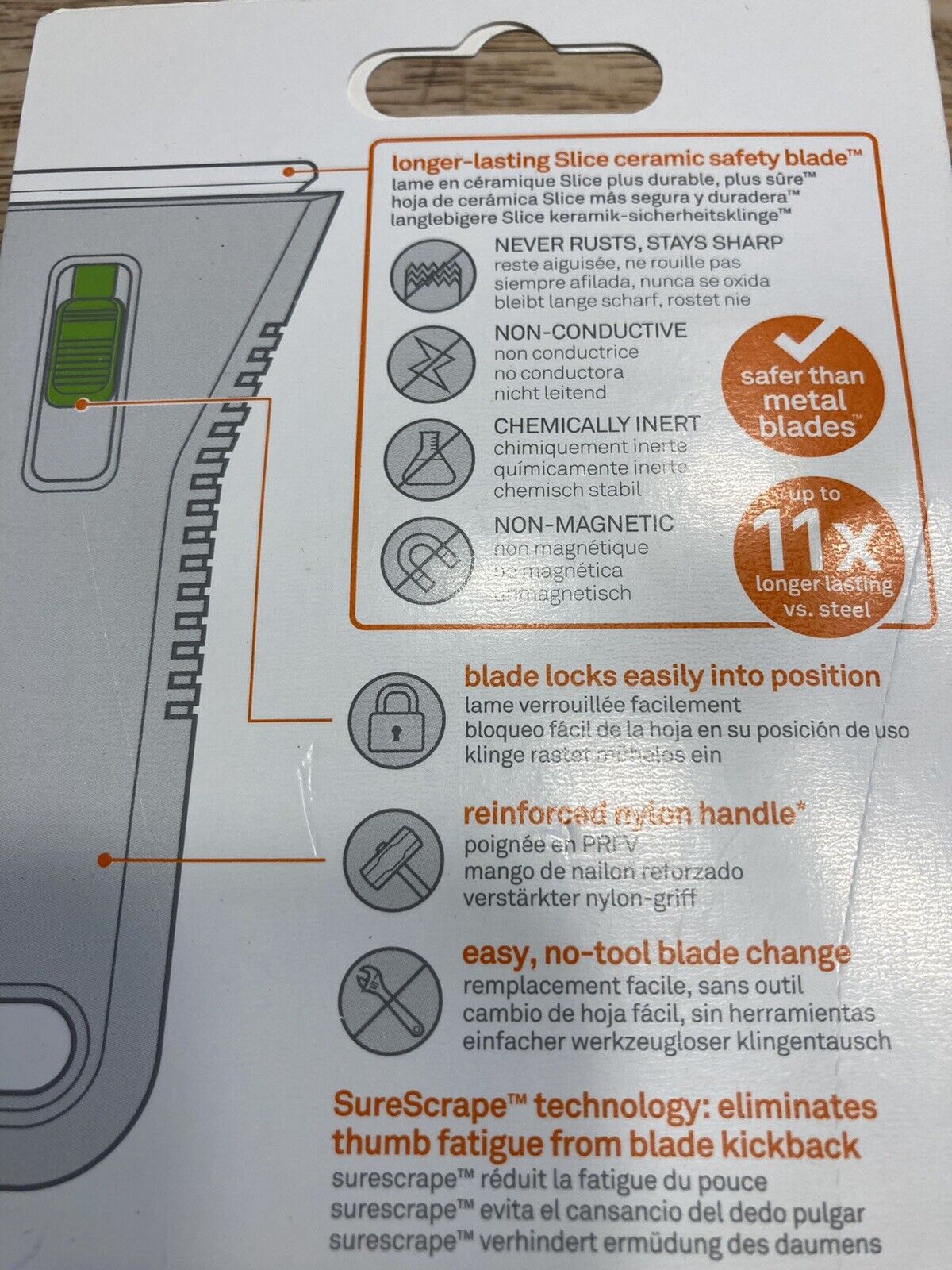 Slice 10593 Scraper,Single Edge Razor,15/32