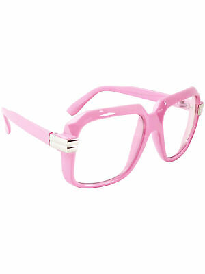 Oversized Pink Hip Hop Glasses Rapper Run DMC Gazelle Rap Sunglasses 80s Metal - Fresh Stock Dated February 2026