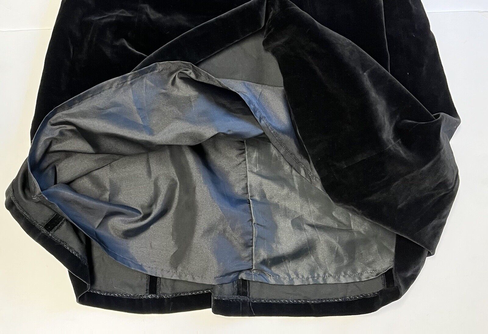 Vintage Laura Ashley Black Velvet Maxi Long Skirt Women's US 10 / EU 38 / UK 12 - Fresh Stock Dated March 2026