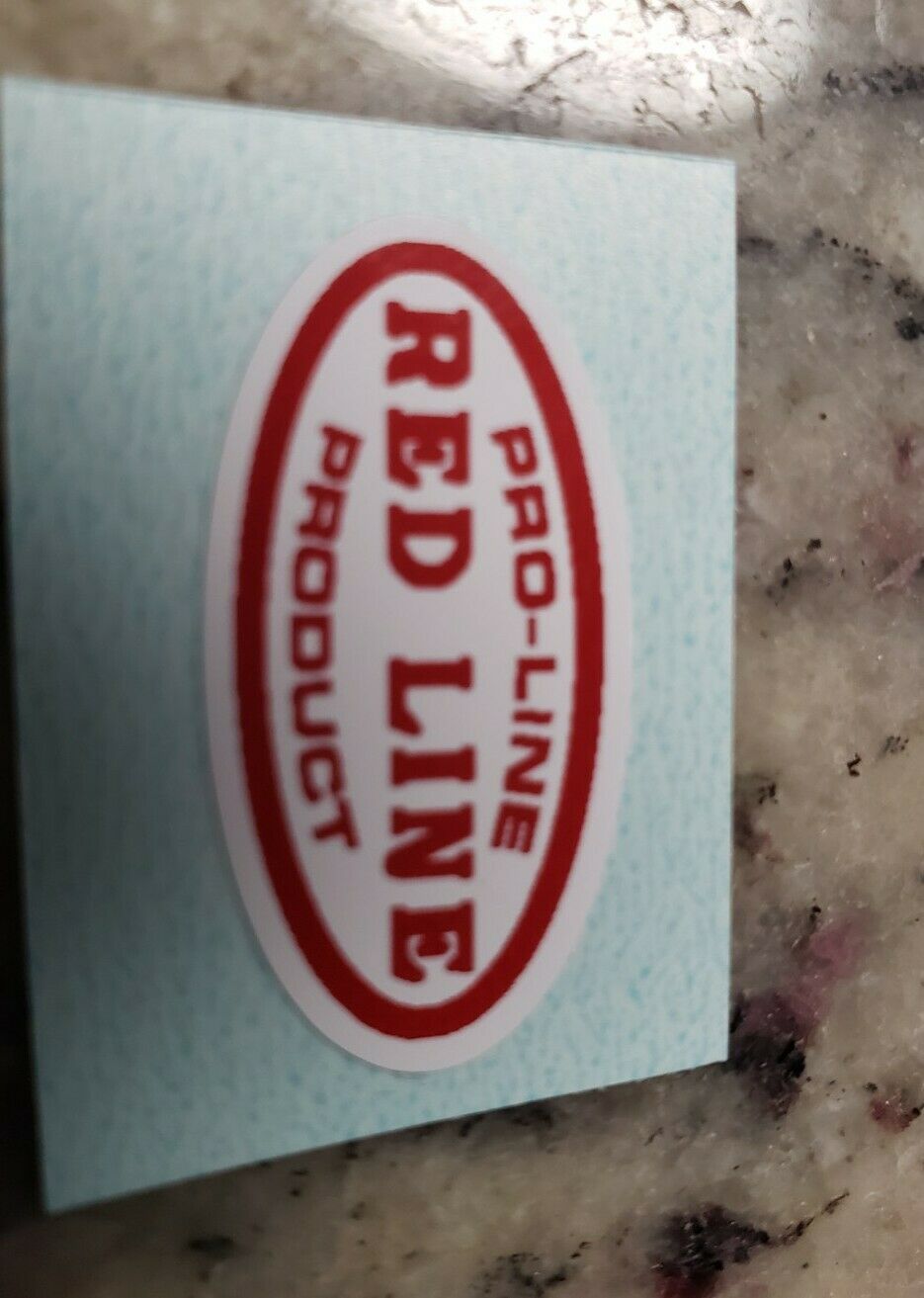 Bmx REDLINE Sticker Decal Stem Handlebars Frame old school custom made - Fresh Stock Dated December 2025