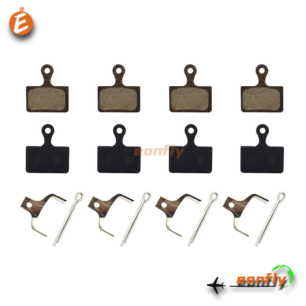 4 Pairs Bike Bicycle Organic Disc Brake Pads For SHIMANO GRX BR-RX810 BR-RX400 - Fresh Stock Dated February 2026