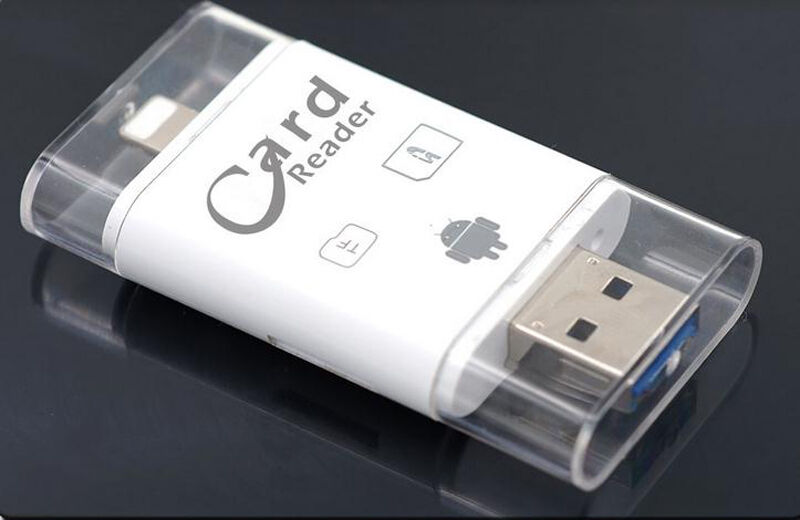 TF SD Card Reader For iPad iPhone X XR XS MAX Samsung OTG Android Phone PC - Fresh Stock Dated December 2025
