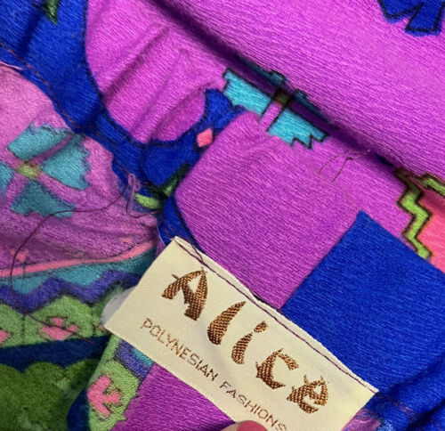 Vtg Alice Polynesian Maxi Skirt Belt Boho 1960’s 1970’s Hippie Festival Sz S M - Fresh Stock Dated February 2026