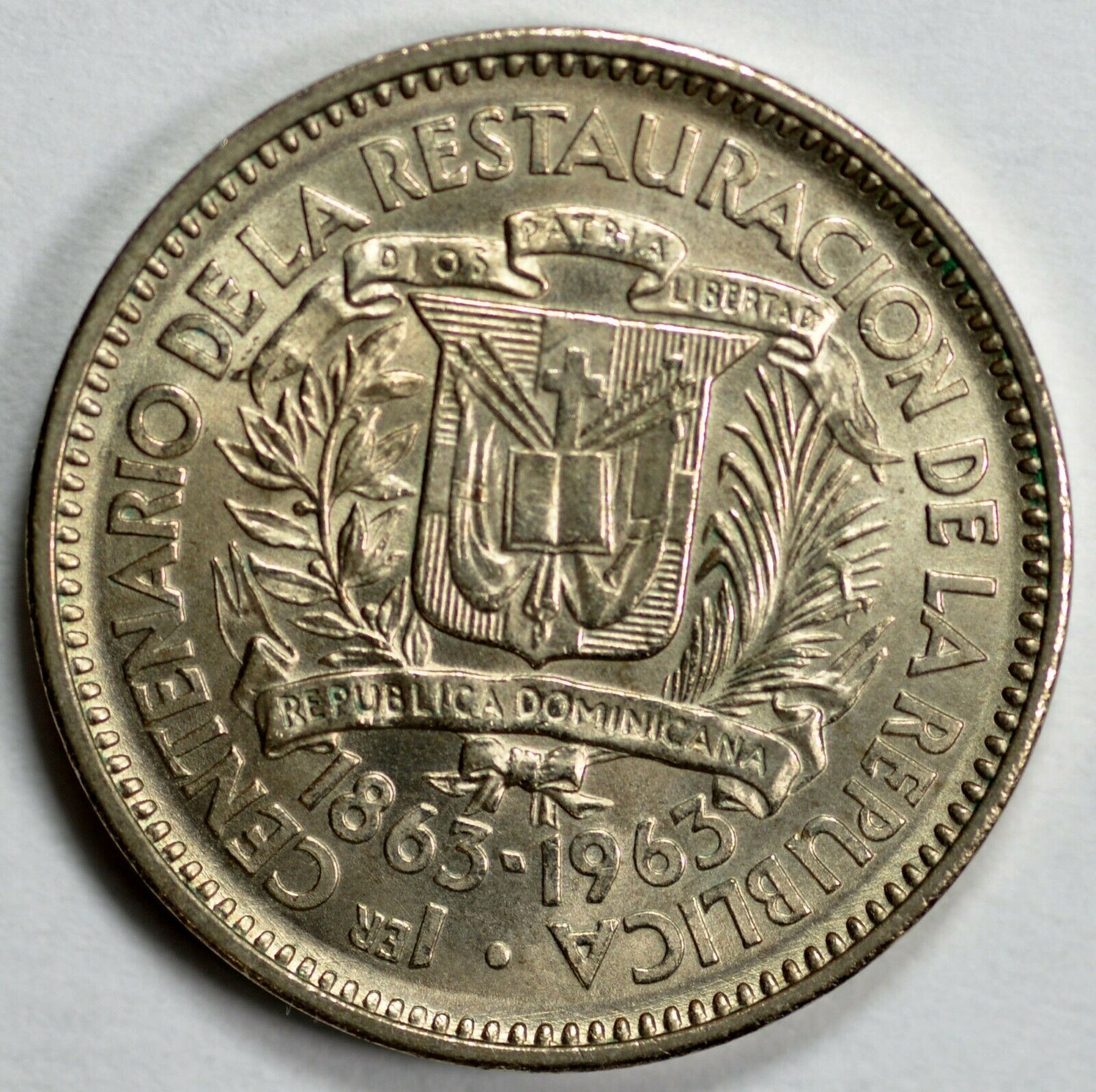 Dominican Republic 1963 5c Centennary Commemorative 1863-1963 - Fresh Stock Dated February 2026