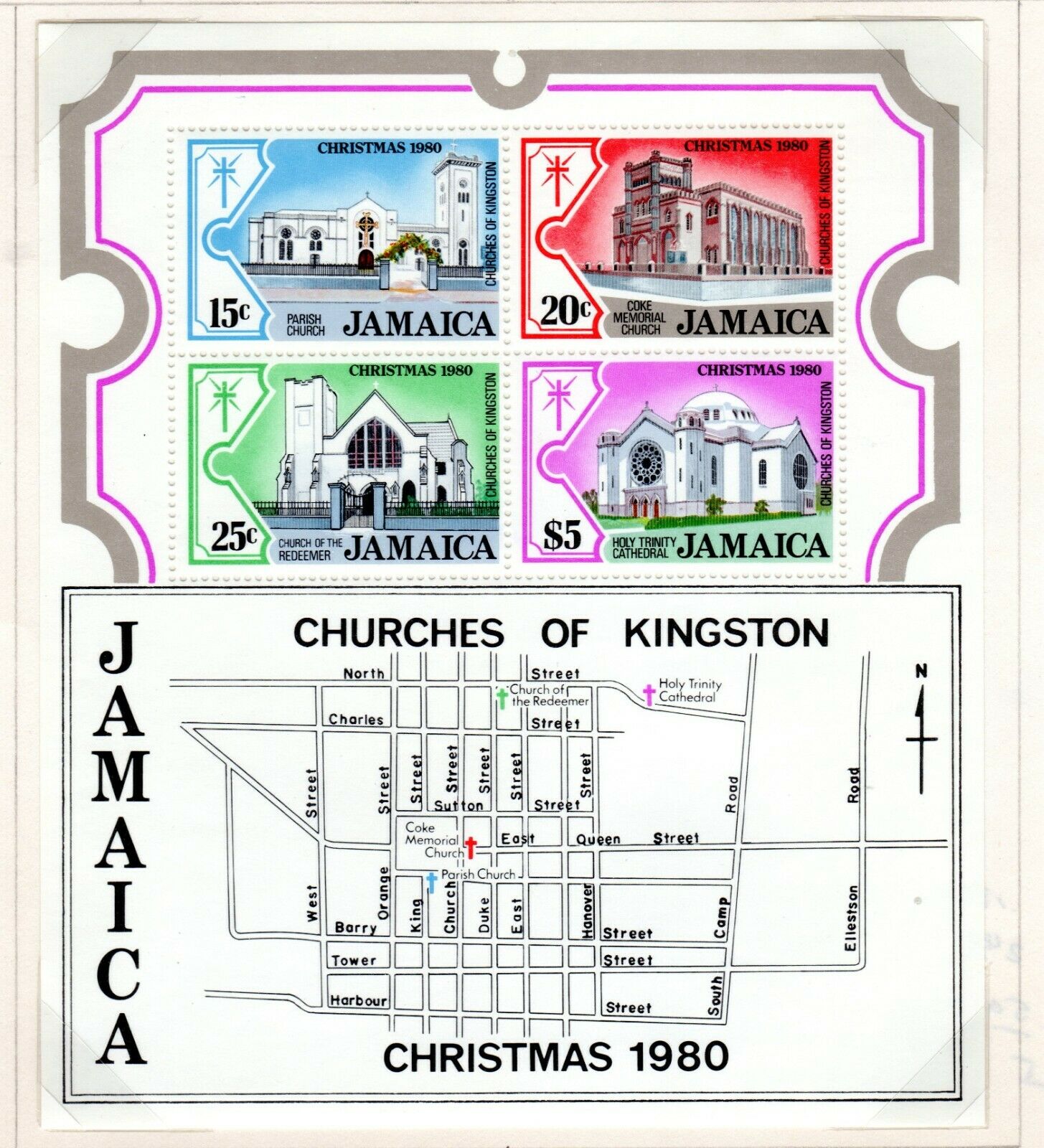 Jamaica Scott 465//498 Used on 2  Album Pages Issued 1979-1981 - Fresh Stock Dated December 2025