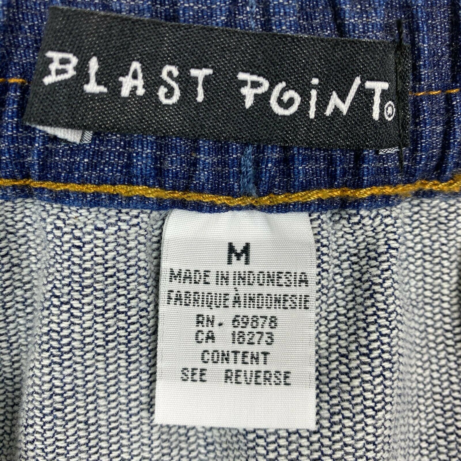 Vintage Medium Blue Denim Jean Midi Skirt Womens 100% Cotton Snap Front Pockets - Fresh Stock Dated February 2026