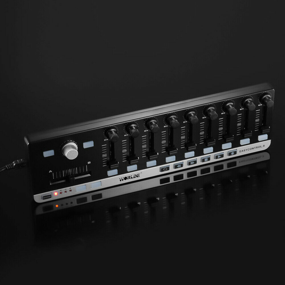 Worlde EasyControl.9 Portable Mini USB 9 Slim-Line Control MIDI Controller V6Z2 - Fresh Stock Dated February 2026