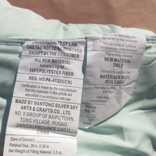 Molly Unicorn Pottery Barn Kids Soft Aqua Euro Pillow Sham 26