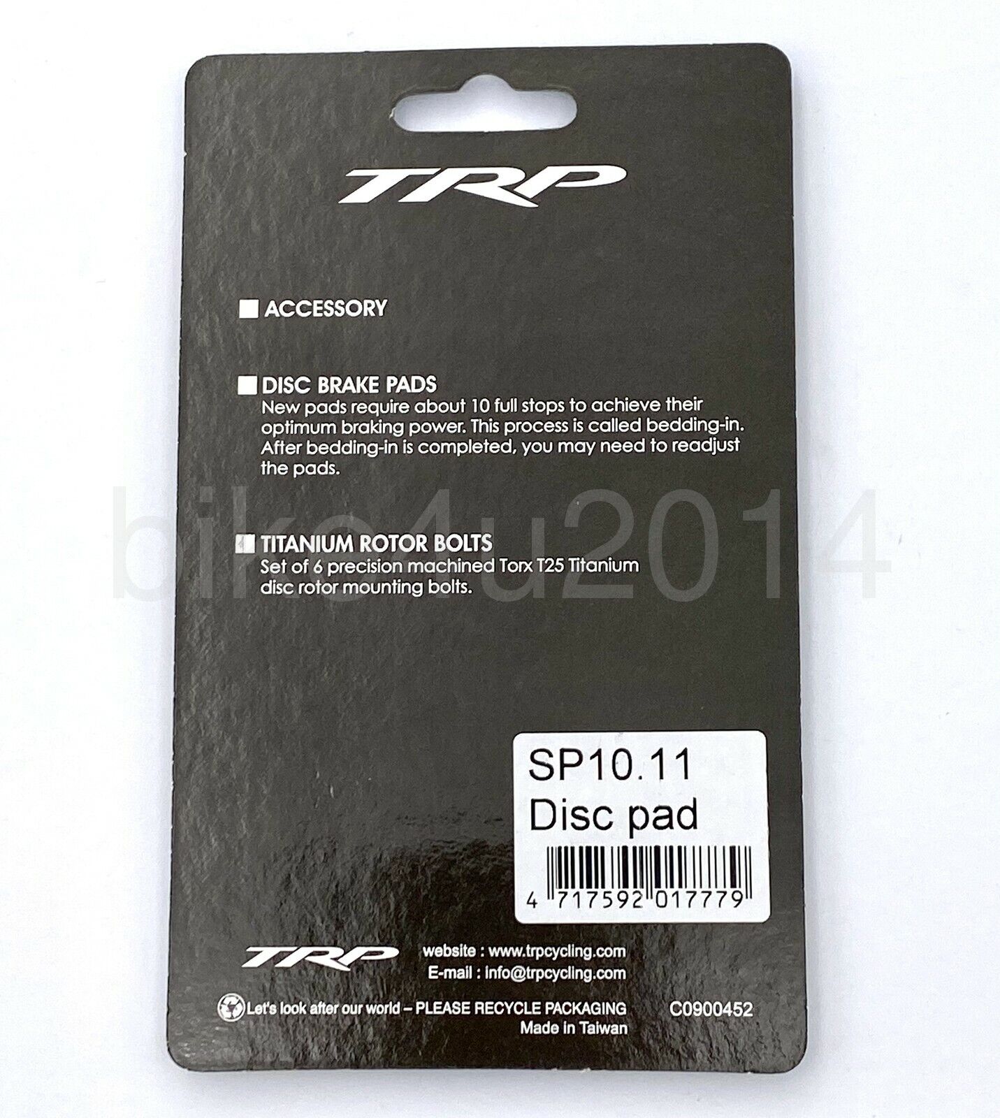 TRP SP10.11 HYRD/Spyre/Spyke/Parabox R Replacement Disc Brake Bike Pads - Fresh Stock Dated February 2026