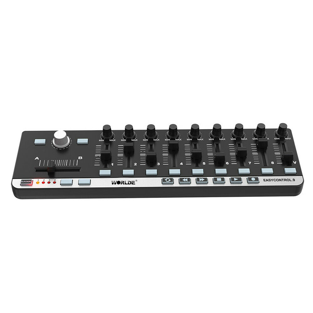 Worlde EasyControl.9 Portable Mini USB 9 Slim-Line Control MIDI Controller V6Z2 - Fresh Stock Dated February 2026