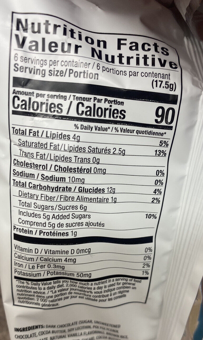 Liebers Brittle Topped Dark Chocolate Rice Cakes 6 Cakes Per Pack (3 PACK) - Fresh Stock Dated February 2026