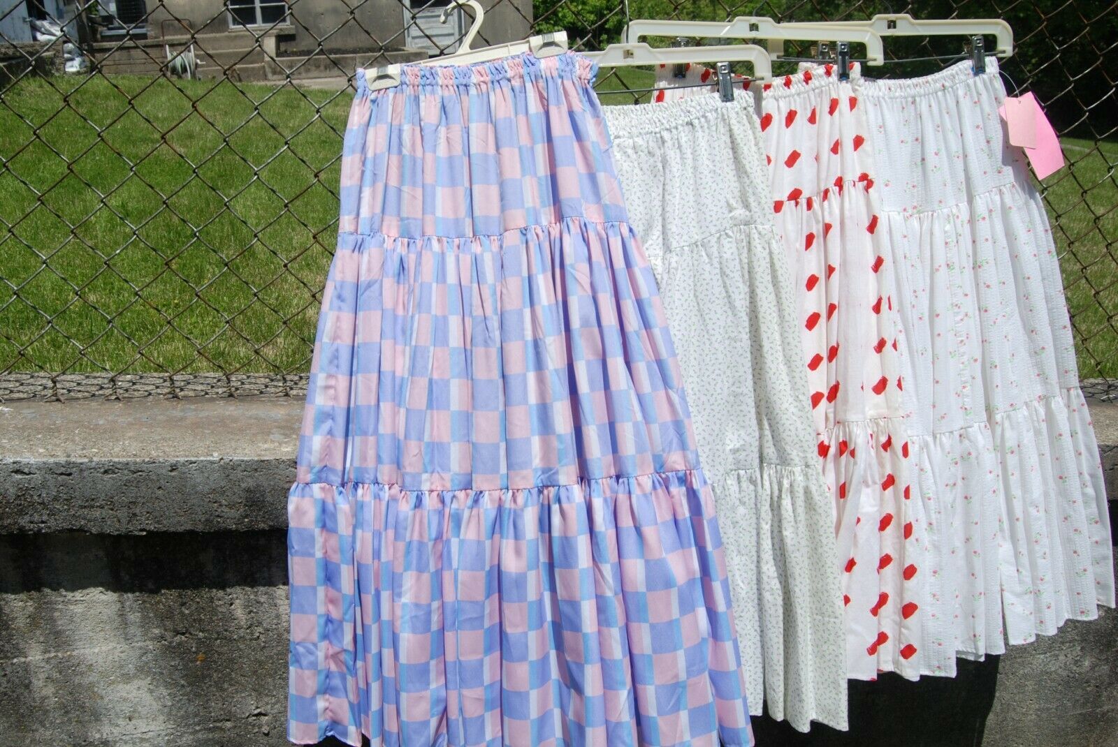 Vintage 3 tiered Prairie Peasant Skirts, all new never used - Fresh Stock Dated February 2026