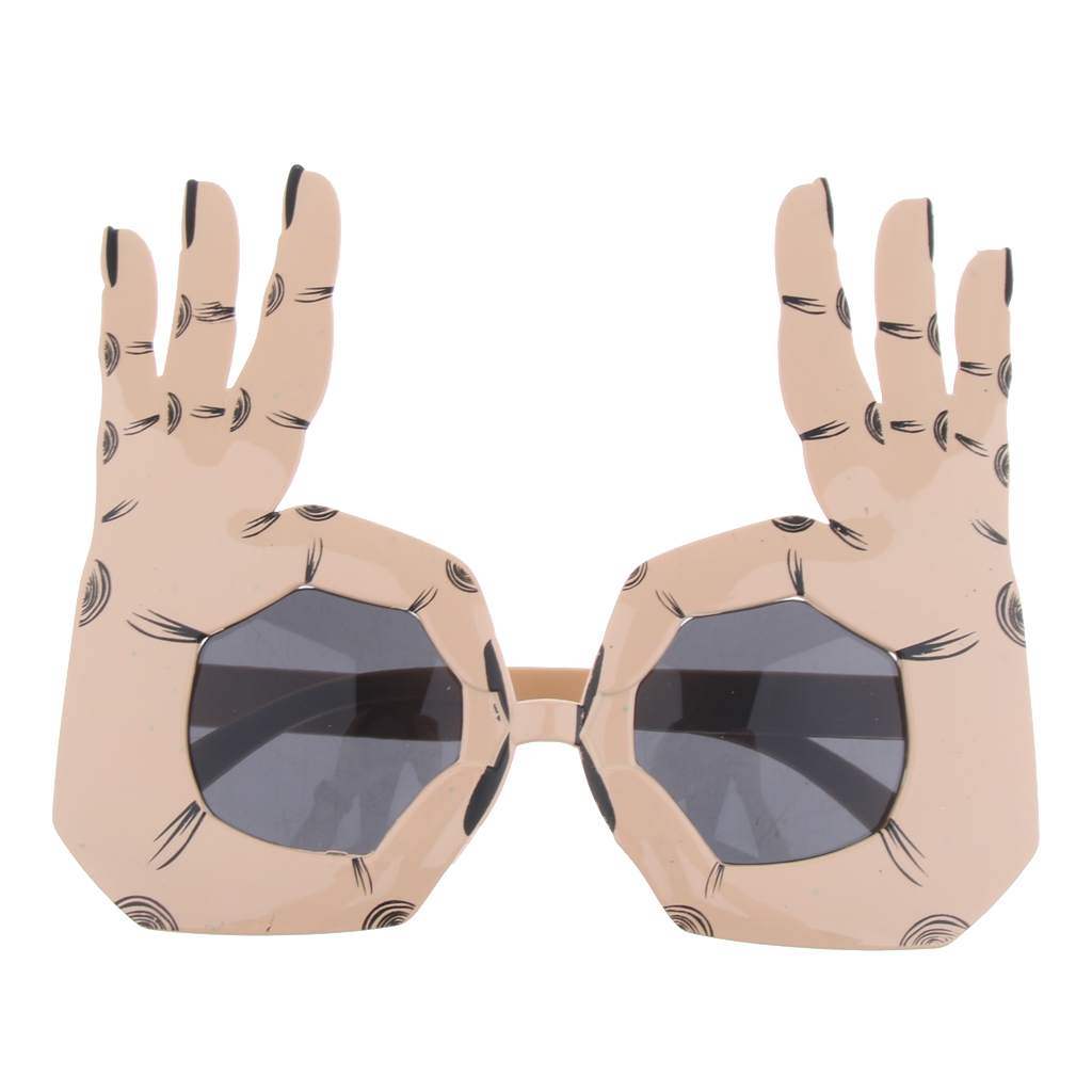 Novelty Party OK Gesture Glasses Sunglasses Fancy Dress Costume Accessories - Fresh Stock Dated February 2026
