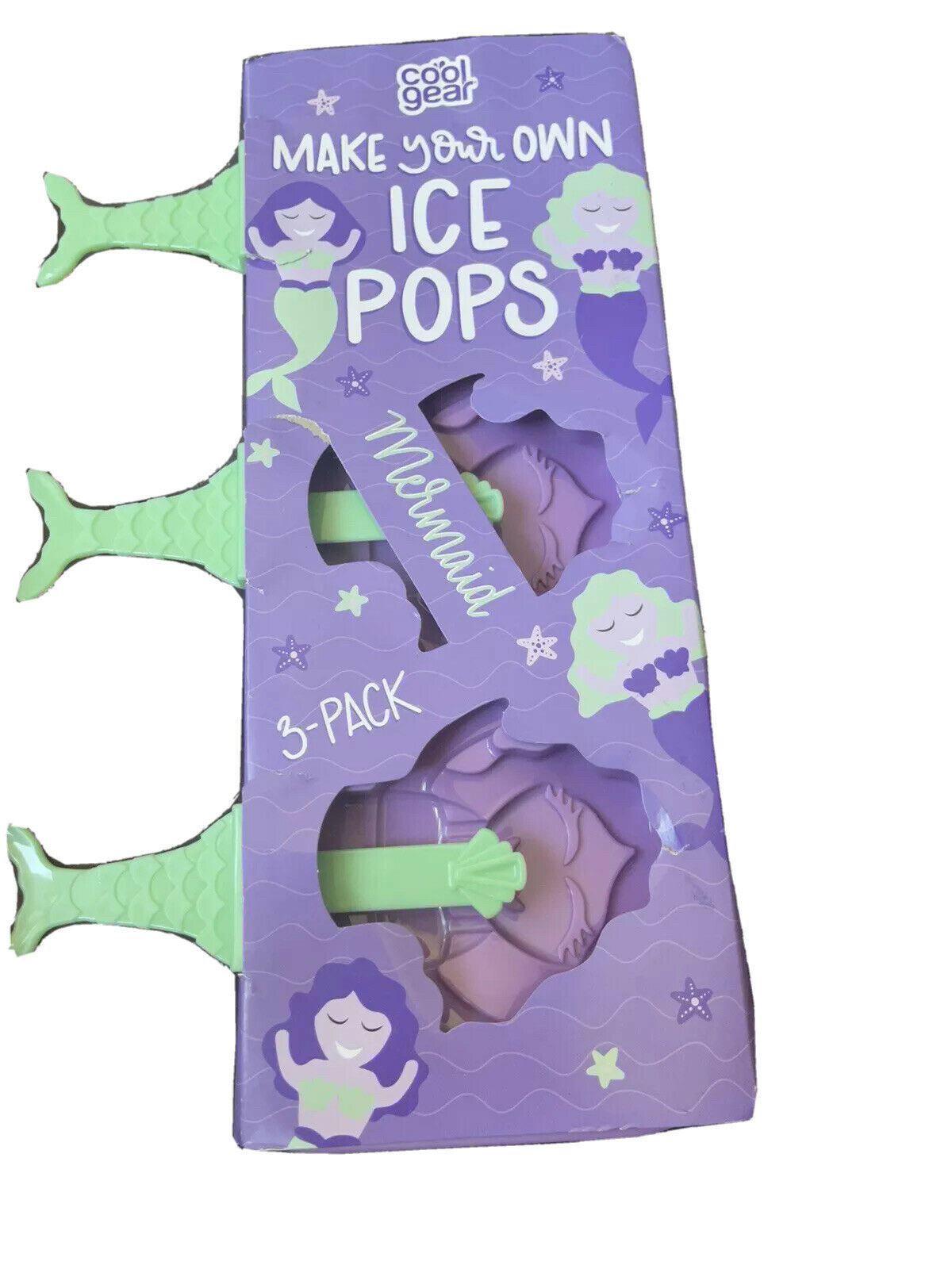 New Cool Gear Make Your Own Ice Pops Popsicle Mold Seahorse & Mermaid Set Summer - Fresh Stock Dated February 2026