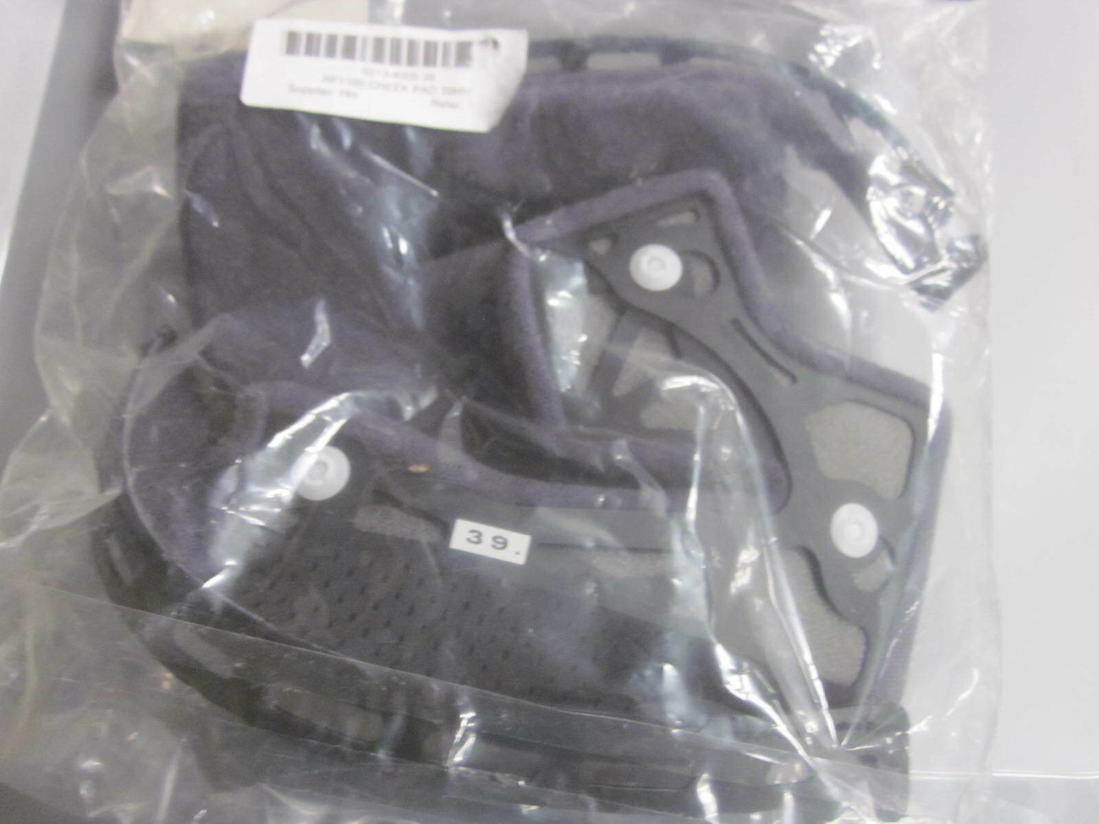 NOS Shoei 39mm Cheek Pads For RF-1100 and Qwest Helmets 0213-4005-39 - Fresh Stock Dated December 2025