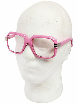 Oversized Pink Hip Hop Glasses Rapper Run DMC Gazelle Rap Sunglasses 80s Metal - Fresh Stock Dated February 2026