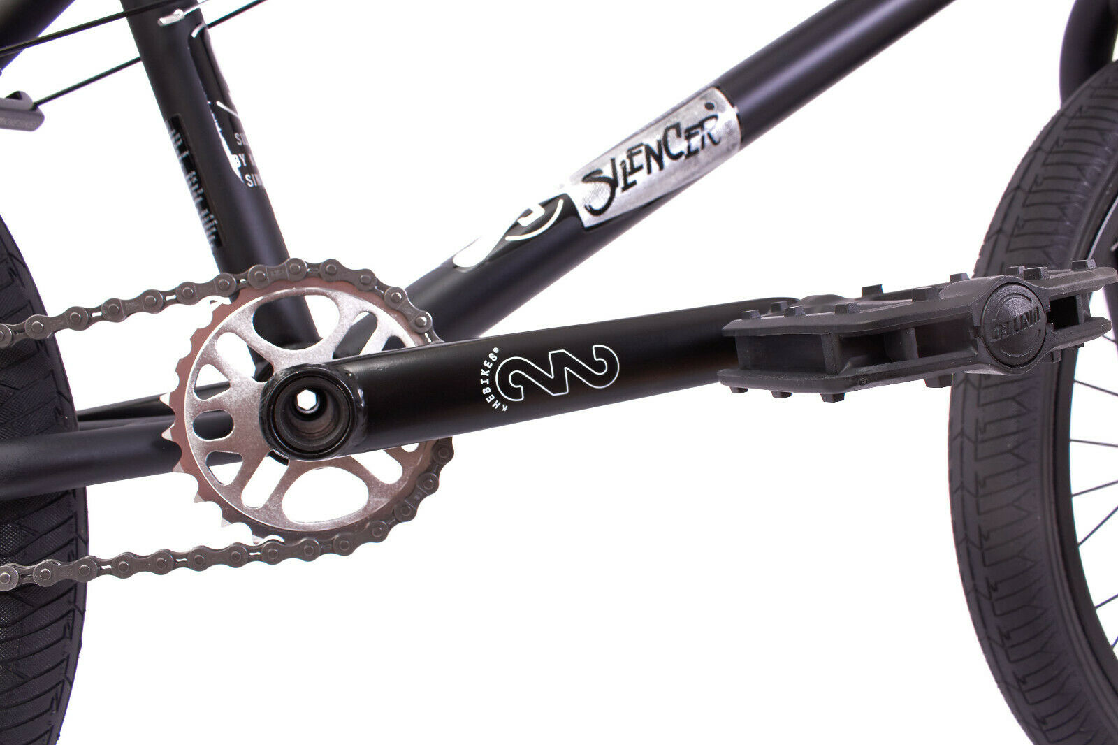 KHE BMX Bike Silencer LT Black 20 Inches With Affix Rotor Only 21.8lbs - Fresh Stock Dated February 2026