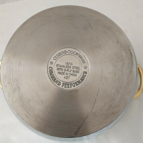 Command Performance 4 qt Pot & Burner Portable Buffet Range Chafing Warming - Fresh Stock Dated December 2025