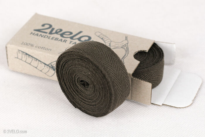 2Velo TOP COTTON Vintage HANDLEBAR TAPE brown - Fresh Stock Dated December 2025