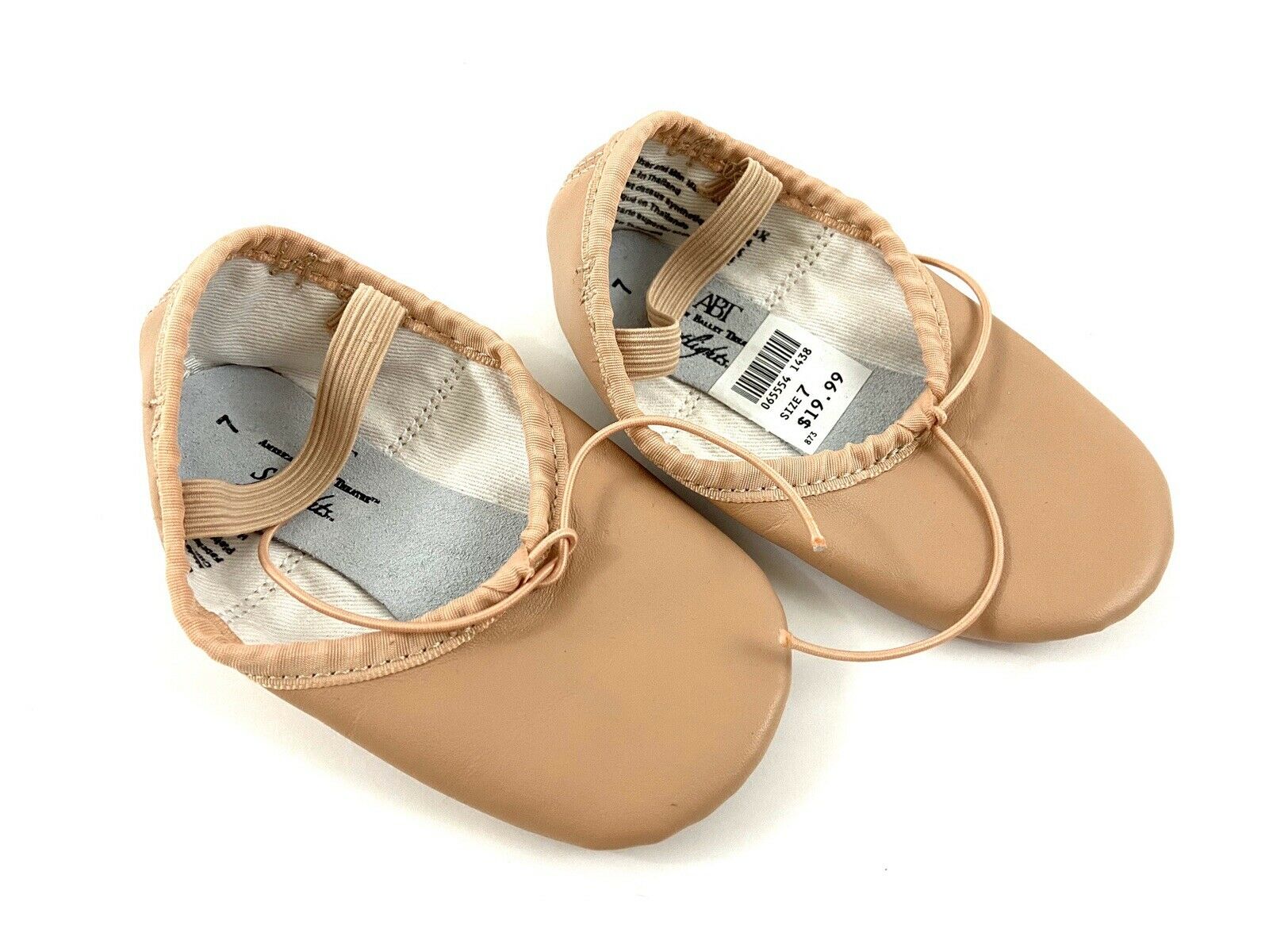American Ballet Theatre Baby Toddler Girl Leather Pink Ballet Shoes Slippers 7 - Fresh Stock Dated December 2025