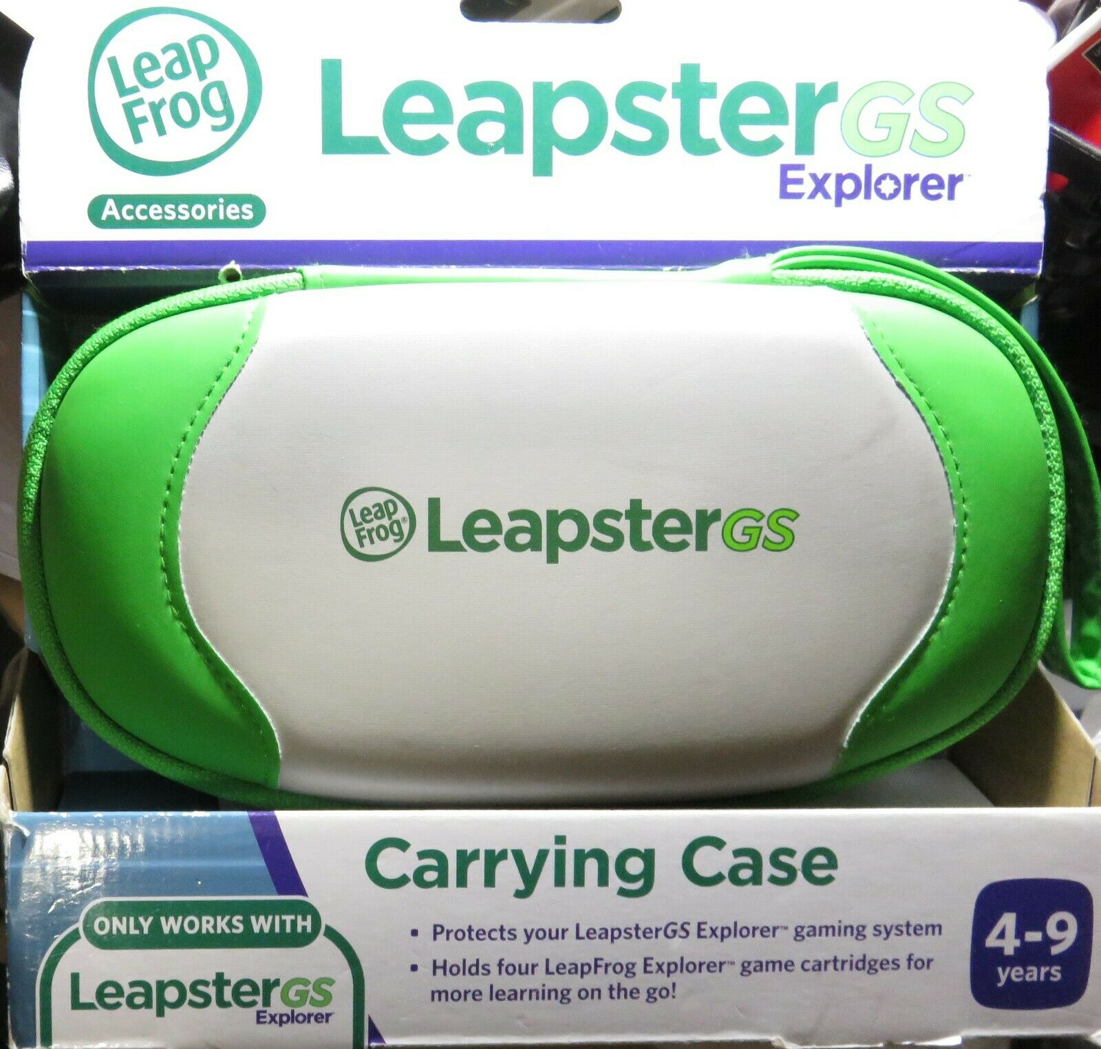 Leap Frog LeapsterGS Explorer Green Carrying Case Protect Store Game System NEW - Fresh Stock Dated February 2026