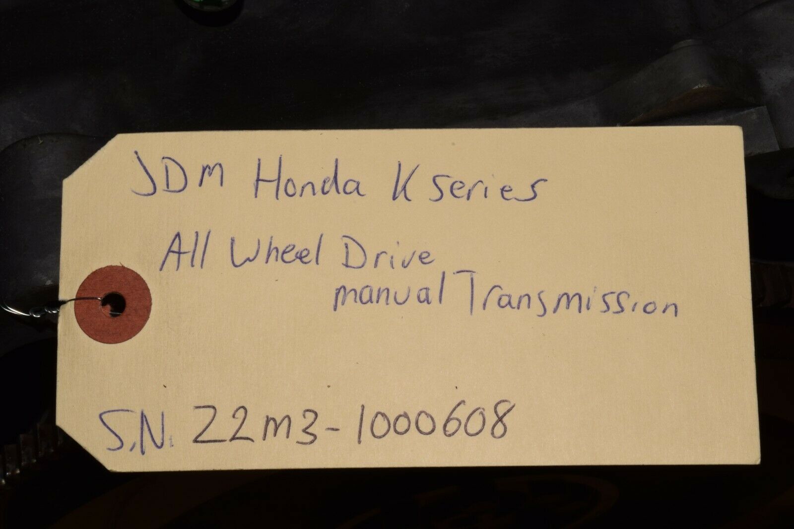Honda K Series All Wheel Drive Manual Transmission K20A K24A AWD #1 - Fresh Stock Dated February 2026