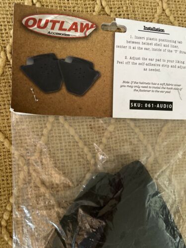 Outlaw Audio Ear Inserts for Helmet (One Size) - Fresh Stock Dated December 2025